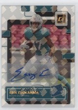 2022 Panini Clearly Donruss Rated Rookie Holo RR Logo Erik Ezukanma #89 Auto e6p