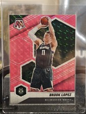 2020-21 Panini Mosaic - Brook Lopez #9 Pink Mosaic Prizm /10