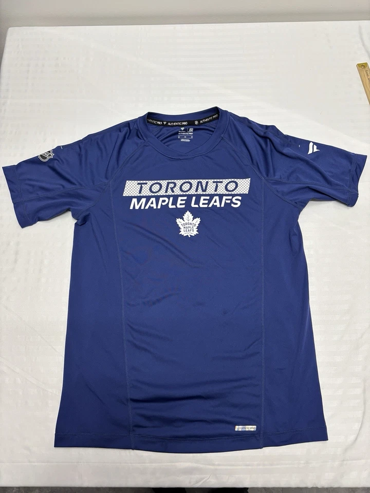 Toronto Maple Leafs NHL Hockey Fanatics Authentic Pro T Shirt Men’s M Blue - Image 2 of 4