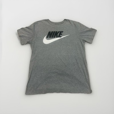 Nike Mens Sportswear Futura Icon Tee Gray Swoosh T-Shirt AR5004-063 Size M