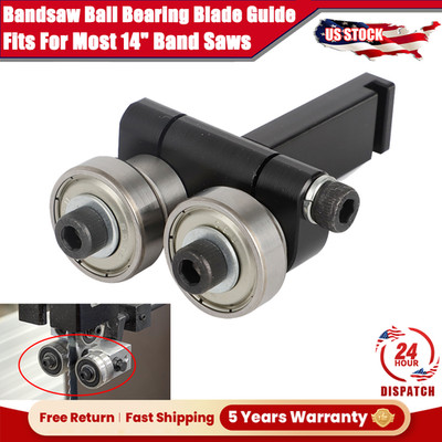 US Upper or Lower Fits For Most 14'' Band Saws Bandsaw Ball Bearing Blade Guide
