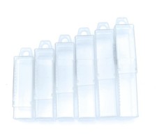 FTG USA Storage Container 6 Piece Extendable Plastic Box Used as Storage Case...