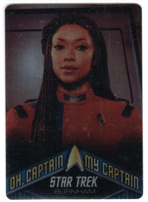 STAR TREK CONNECTIONS MC8 OH CAPTAIN MY CAPTAIN BURNHAM METAL PARALLEL #'D 12/75