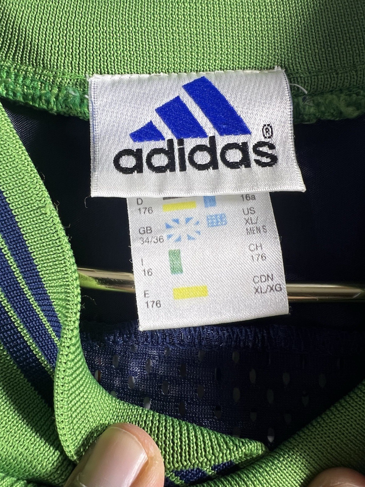 Vintage Adidas Jersey The Brand With The Three Stripes XL 90s 80s Soccer Futbol thumbnail 8