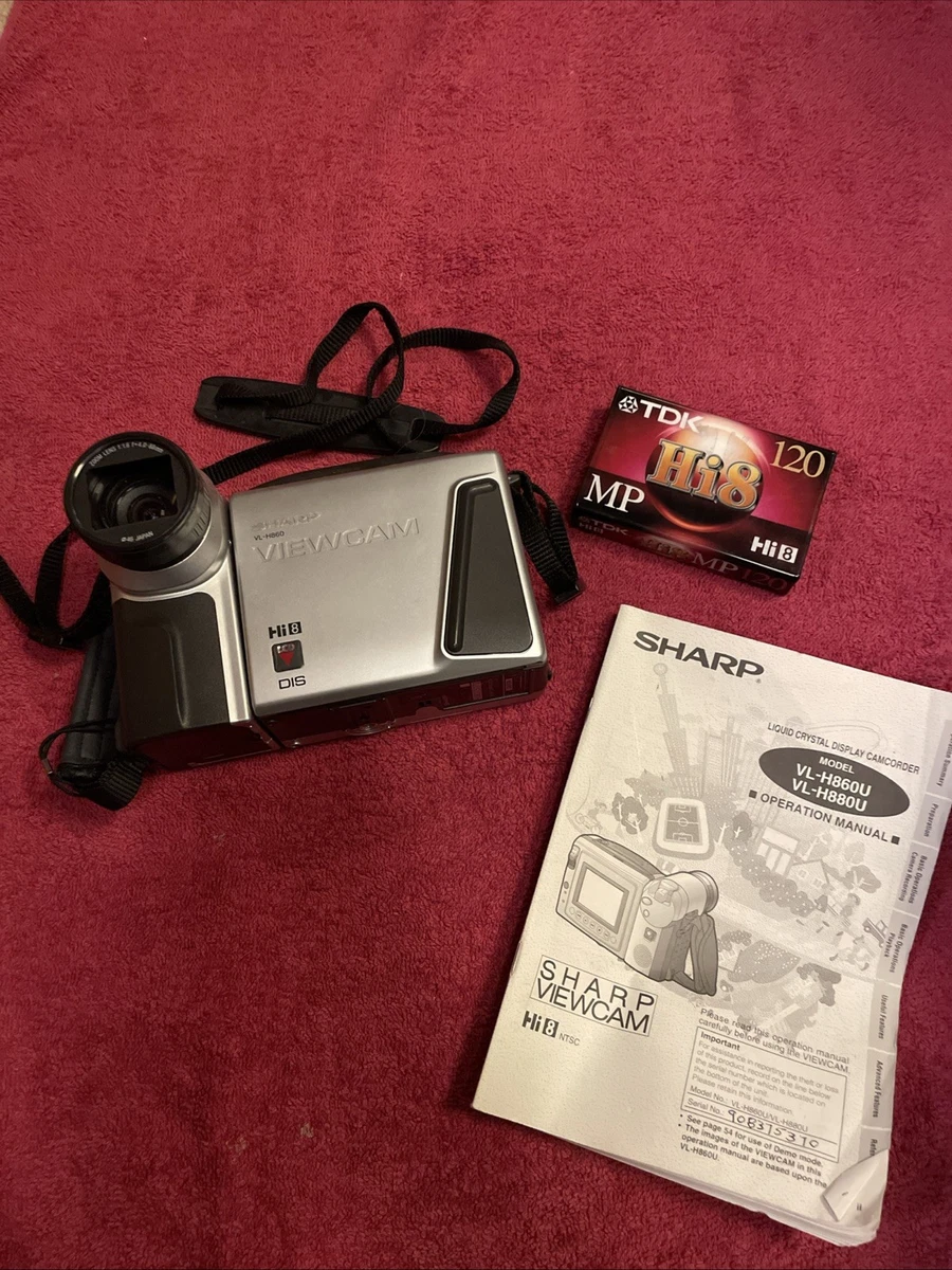 Sharp Viewcam Removable Storage (Card/Disc/Tape) Hi8 Camcorders