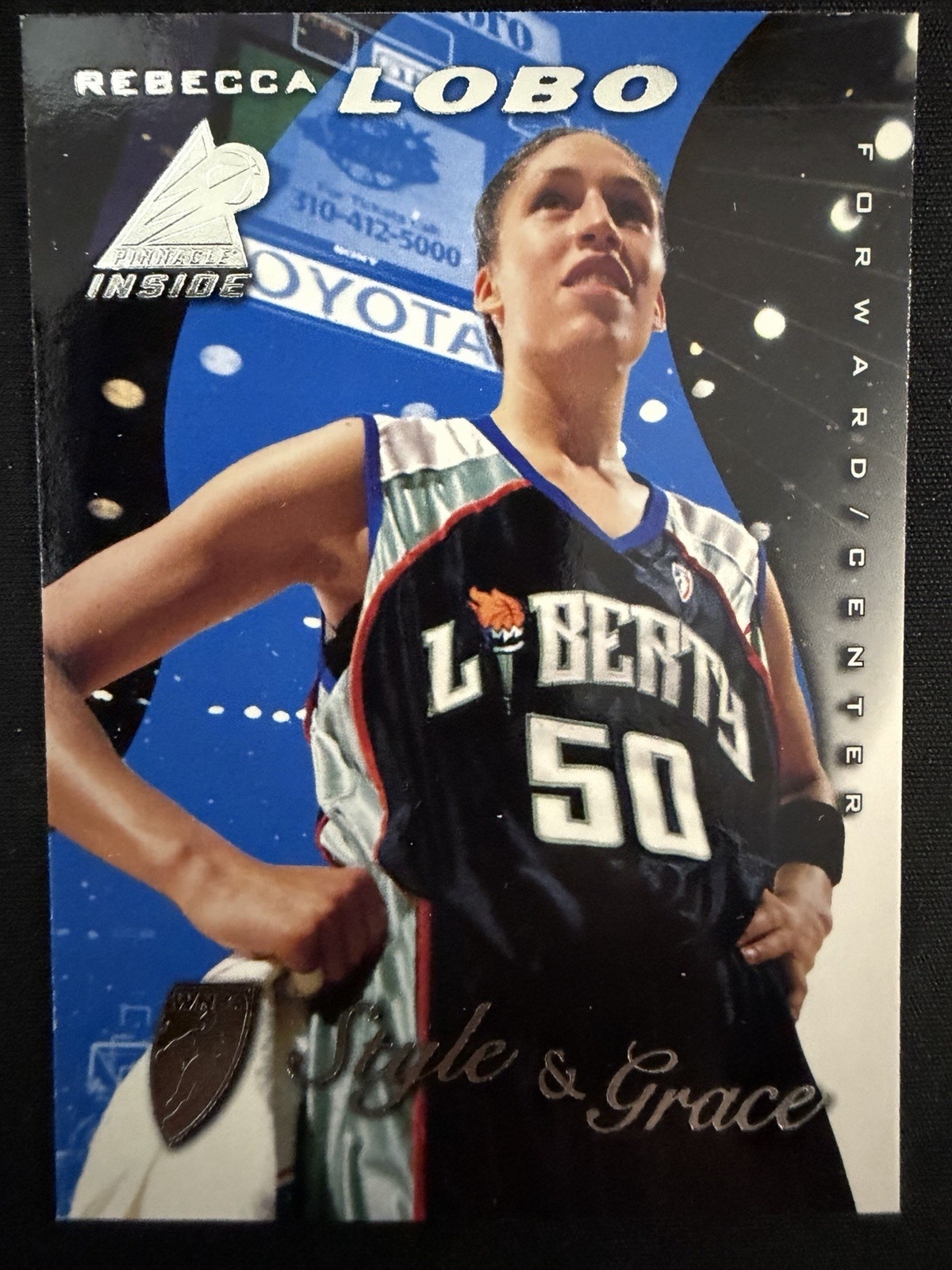 1997 Pinnacle Inside WNBA Style & Grace Rebecca Lobo #80 Rookie RC HOF