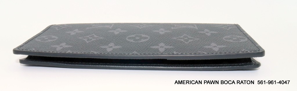 LOUIS VUITTON Monogram Eclipse Brazza Wallet Blac… - image 4