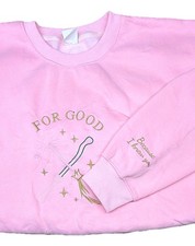 Pink Crewneck Pullover Sweatshirt Fleece Grap...