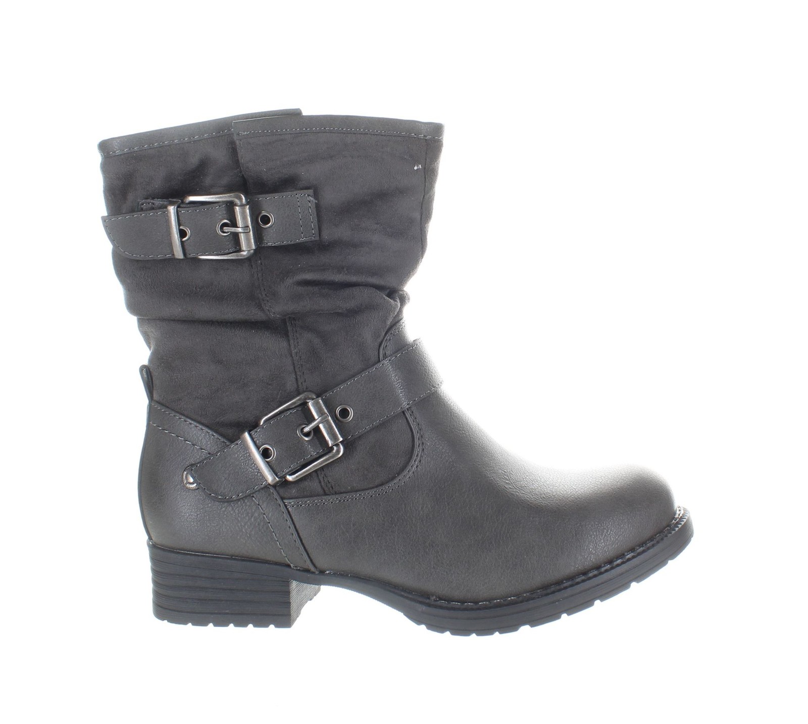 Global Win Womens Gray Ankle Boots Size 6.5 (7408921)