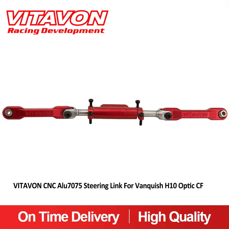 Vitavon H10 CNC Alu7075 Steering Link For Vanquish H10 Optic CF - Image 3 of 4