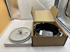 Spolverino cocotte ghisa tartufo bianco 24 cm rotondo stampo pentola