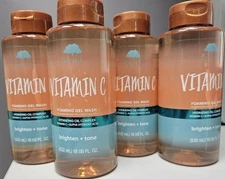 4 X Tree Hut Vitamin C BRIGHTEN & TONE Foaming Gel Wash - 18 oz/each