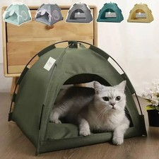 Cat Tent Bed Warm Cave House Soft Indoor Pet Bed for Cats Small Dogs Washable
