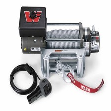 Warn M8000 Winch 12v 100ft Steel Cable Roller Fairlead Offroad Recovery Durable Warn M8000 Winch 12v 100ft Steel Cable Roller Fairlead Offroad Recovery Durable