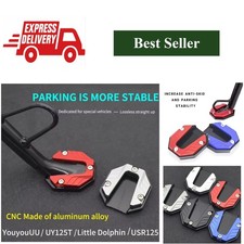 Scooter Kickstand Pad Extension Plate Aluminum Side Stand Foot Rest