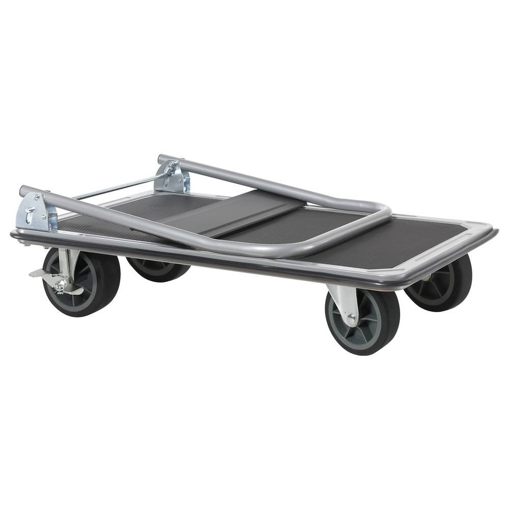 Chariot plateforme pliable TOOLCRAFT avec plateau acier antidérapant 300kg