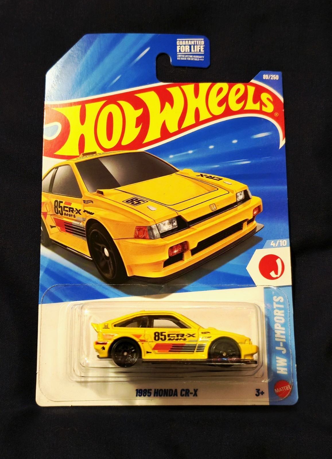 2026 Hot Wheels 1985 Honda CR-X CRX Yellow HW J-Imports 4/10 89/250 NEW