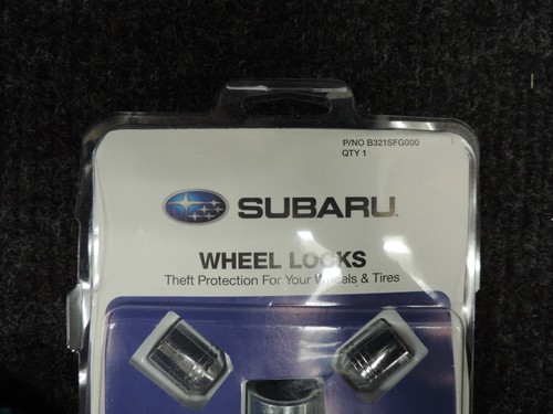 ๐ 1995-2024 SUBARU OEM LUG LOCKS x4 + KEY 12X1.25mm THREAD EXPOSED LUGS IN PKG - Foto 4 di 4