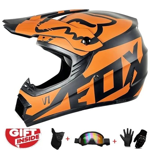 Casco motocross fuoristrada adulto ATV MTB DH DOT omologato integrale UK STOCK - Foto 10 di 47