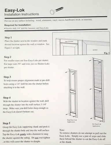 Colonial Green Window Shutters Panel Peg Loks 3" Fasteners Spikes Lock Pegs New - Picture 4 of 4