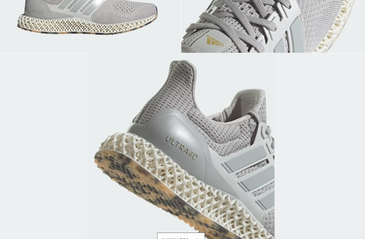 adidas ウルトラ4D 28cm Mens Adidas Ultra4D FWD Running Shoes Sneakers Wonder Taupe