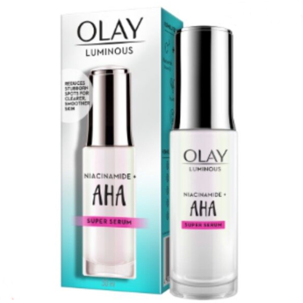 1x30ml OLAY Luminous Niacinamide Plus AHA Super Serum Reduce