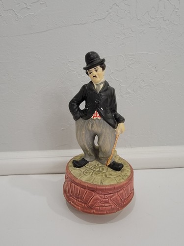 Vintage 1973 Bubbles Inc Charlie Chapman Wind Up Music Figurine WORKS