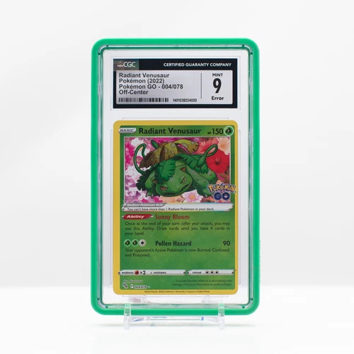2022 Pokemon Radiant Venusaur Holo #004 Pokemon GO - CGC 9 ERROR OC