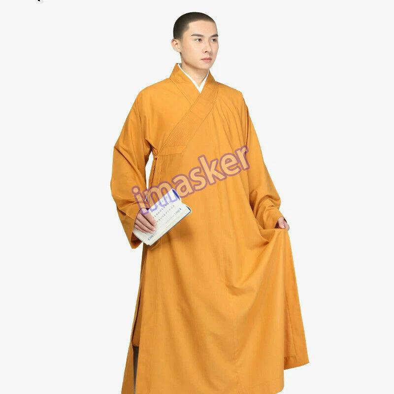 Disfraz de monjes budistas chinos vestido largo templo Shaolin Kung Fu Foto 4 de 4
