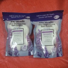 DR TEAL'S ULTRA MOISTURIZING LAVENDAR BATH BOMBS Moisture 2- 5ct pkg 10 total