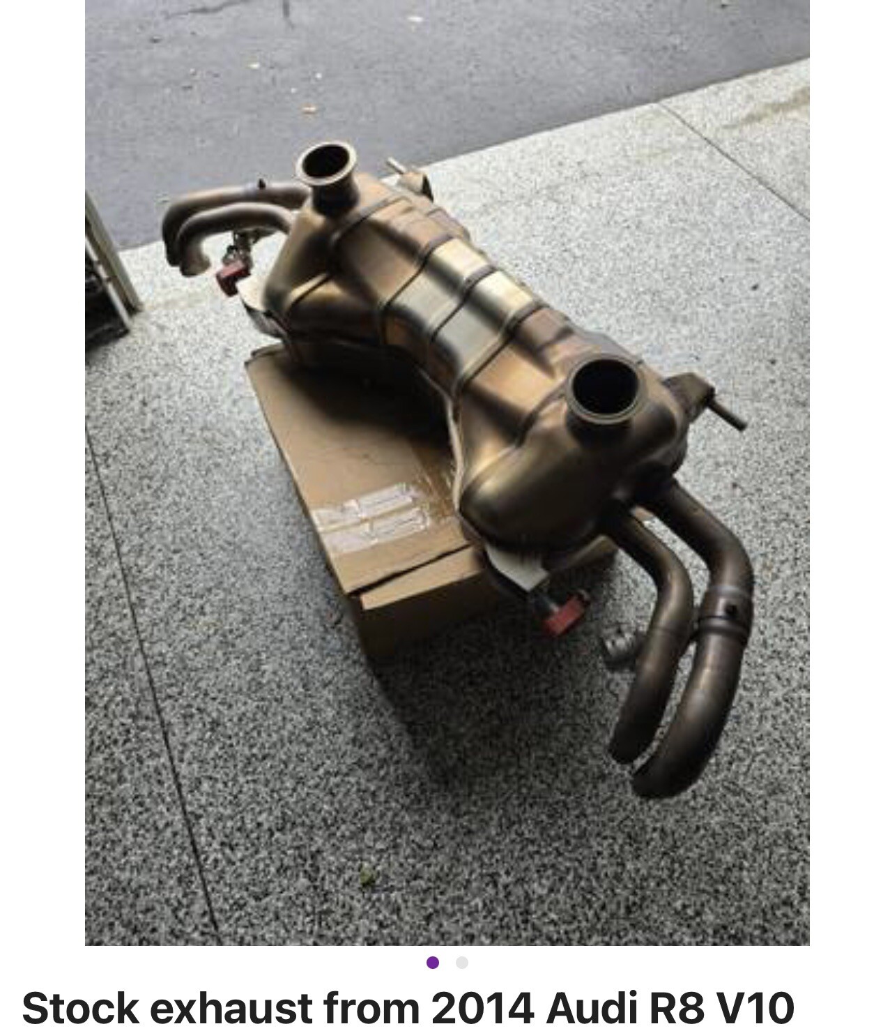 Audi R8 5.2 V10 2014 2015 Exhaust