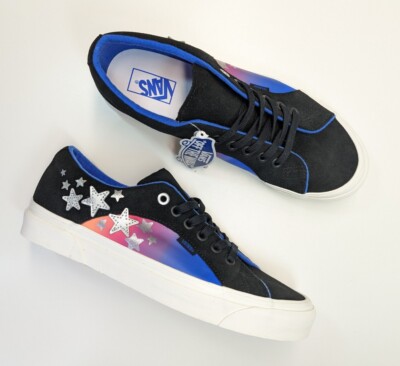 Size 10.5 - VANS Lampin 86 DX Anaheim Factory Black Stars Unisex Suede Sneakers 