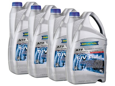 16 Liter (4x4L) RAVENOL ATF T-IV Fluid Automatikgetriebeöl