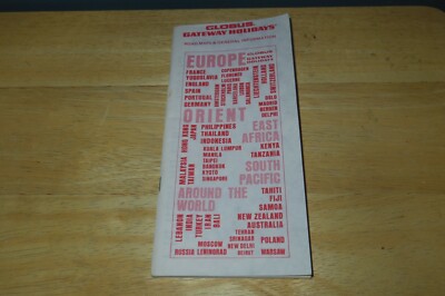 Vintage Globus Gateway Holidays Tours Road Maps and General Information Book