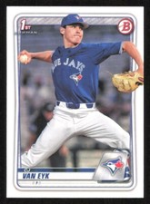 2020 Bowman Draft C.J. CJ VAN EYK 1st Year Baseball card TORONTO BLUE JAYS #93