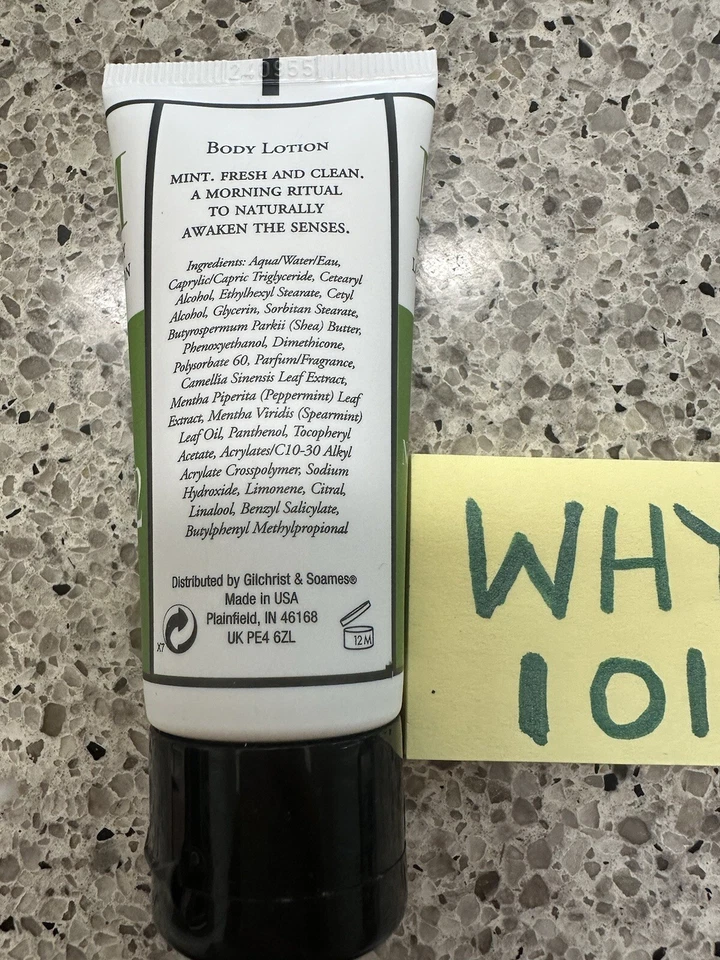 ARCHIPELAGO BOTANICALS Loção Corporal Morning Mint 1,35 oz/40 mL MINI TAMANHO; LACRADO NOVO - Imagem 2 de 4