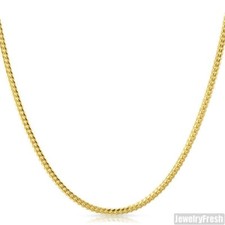 2.5mm 14k Gold Dipped 925 Silver Miami Cuban Chain Necklace