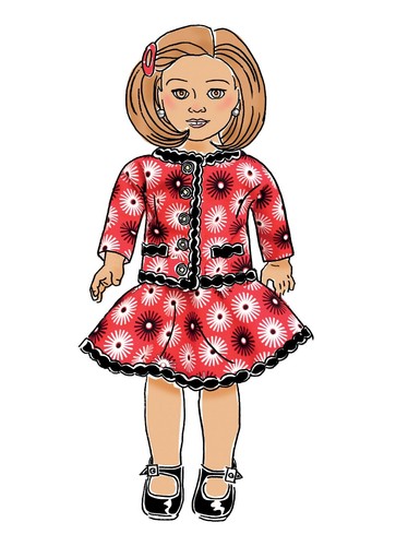Butterick SEWING PATTERN B6645 Retro 1960s Dolls Clothes For 18" Dolls - Picture 8 of 11
