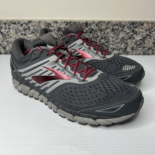 Brooks Mens Beast 18 Running Shoes Gray 