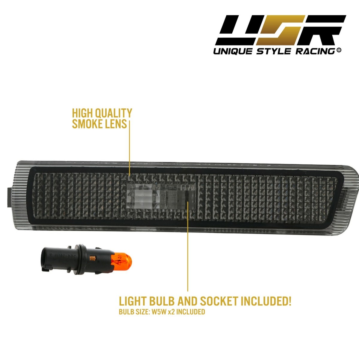 DEPO Smoke Euro Bumper Side Marker Lights For 96-02 BMW Z3 DEPO Smoke Euro Bumper Side Marker Lights For 96-02 BMW Z3