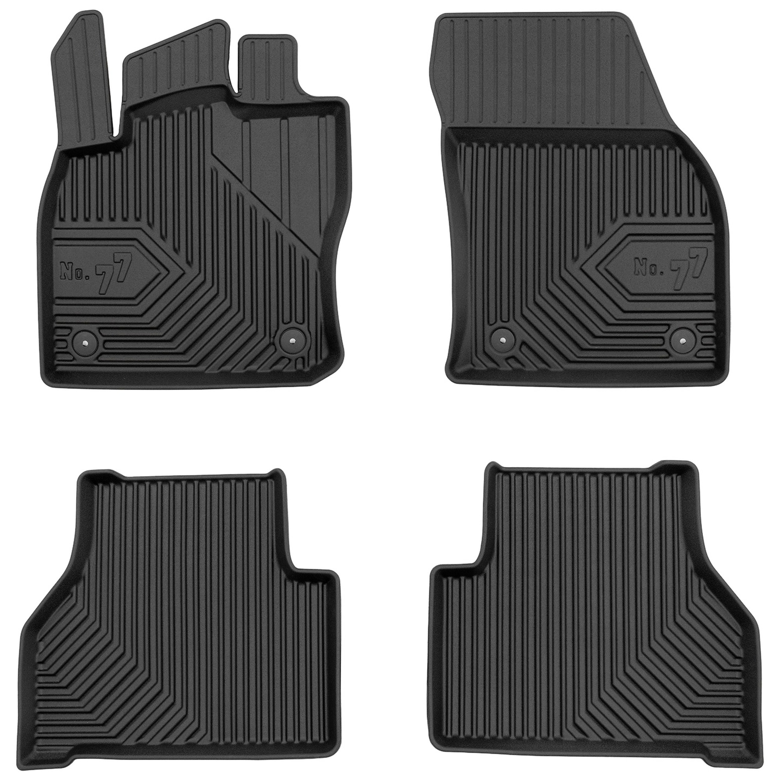 Tapis de sol TPE Frogum No.77 pour Ford Tourneo Connect III depuis 2022 - Protection sur mesure noir