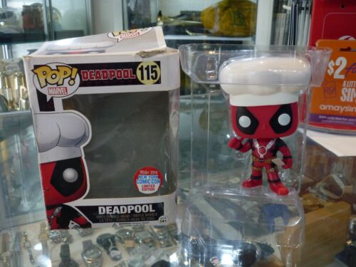 FIGURA FUNKO POP MARVEL UNIVERSE DEADPOOL CHEF #115 VINILO CABEZA BOBBLE - Imagen 2 de 12