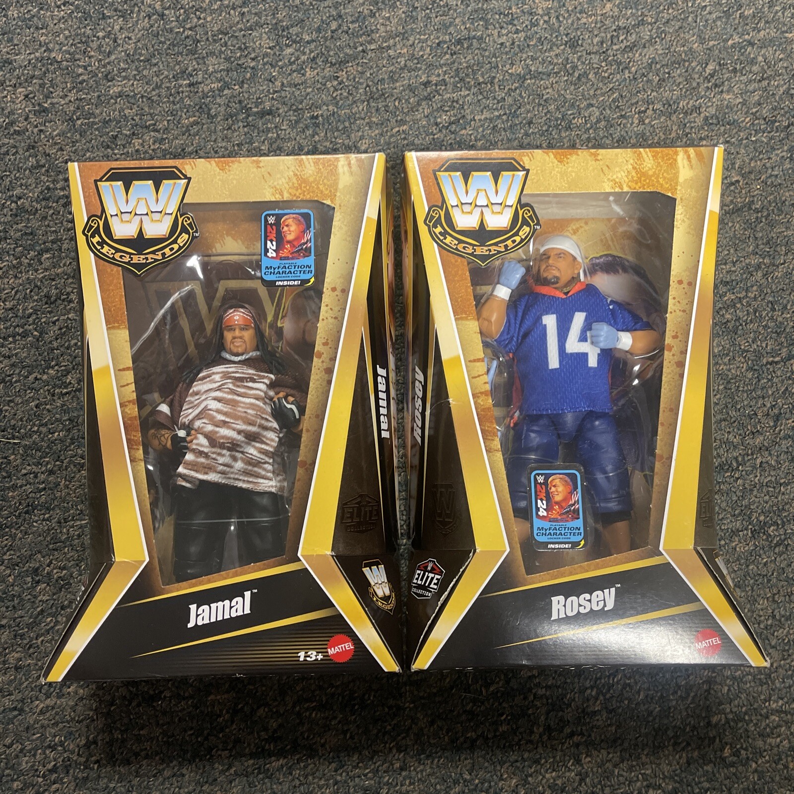 WWE Elite Coll Legends Series 23 Jamal & Rosey Action Figures 3 Min Warning G1