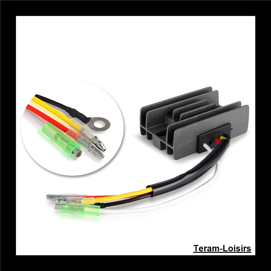 Régulateur tension Suzuki DF 15 étanche en aluminium pour circuit électrique 12V