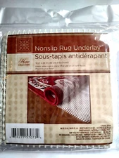 Nonslip Carpet Area Rug Grip Underlay Pad 18" x 24" Non Skid Rubber Wood Floor