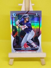 2023 BOWMAN CHROME 1ST REFRACTOR JUAN CHACON #'d 411/499 - BOSTON REDSOX