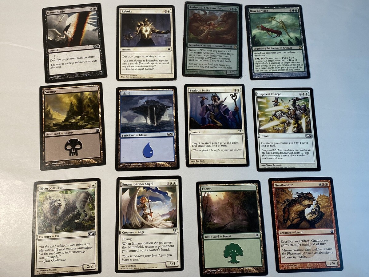 マジゲートカードコレクション Magic The Gathering Trading Card Game 12 Cards Mixed 1993 2010 Lot