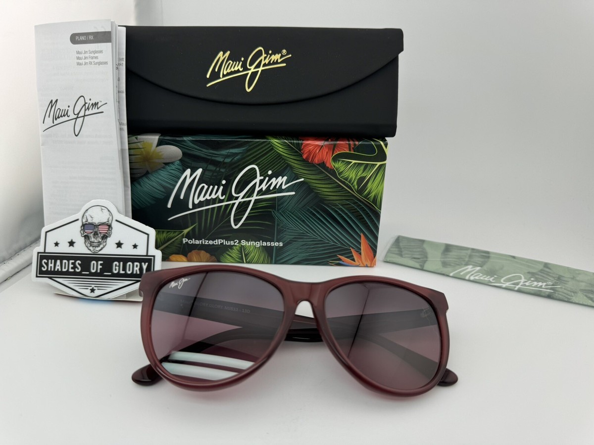 MAUI JIM GLORY GLORY MJ 833-13D MILKY RASPBERRY MAUI ROSE  display picture 1