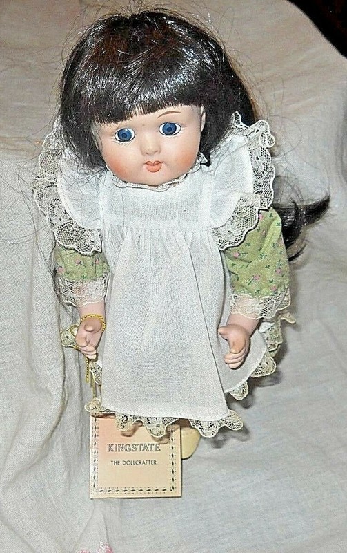 Kingsgate The Dollcraft - Porcelain Collectible 10" "Rosa" Doll Hand Painted