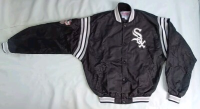 ジャケット・アウター VTG STARTER CHICAGO WHITE SOX BOMBER VTG STARTER DIAMOND COLLECTION CHICAGO WHITE SOX BOMBER SATIN